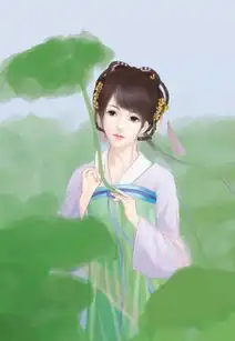 古风女子清纯绿意荷花池中,立一佳人,堆糖,美好生活研究所