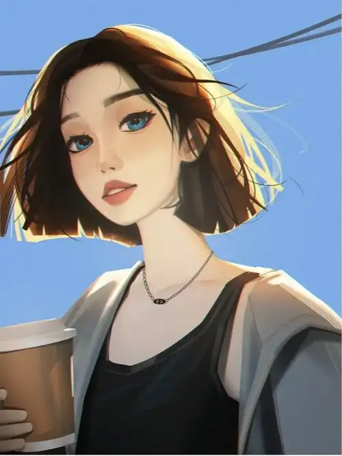 超级惊艳的手绘女生头像,这也太美太绝了