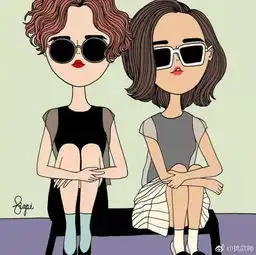 泰国插画师kapi的作品集,时尚复古文艺风女孩,总有一个是你