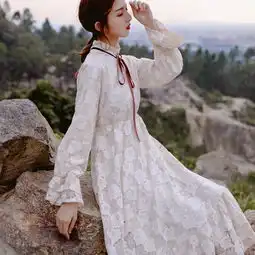 梦幻十足的仙女连衣裙,出游拍照效果美美哒