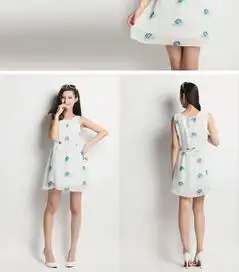 g.q.2013夏季女装女士时尚雪纺印花修身连衣裙13022651338