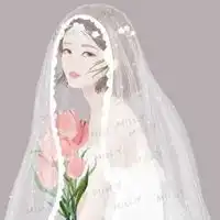 婚纱照q版图片q版婚纱女孩唯美图片