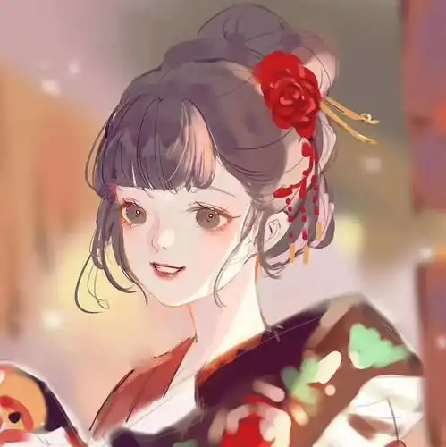 画漫画头像女简单ins风
