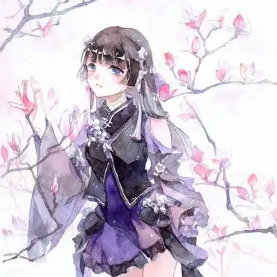 古风动漫女头今宵梦醒,归人仅我