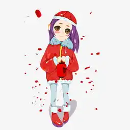 拎着小灯笼过元旦节的小女孩儿图片素材其他格式下载动漫人物大全