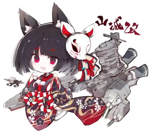 日本卡通女生头像插画