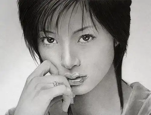 艺术家kenlee肖像铅笔画,如照片般细腻,能和黑白照片媲美