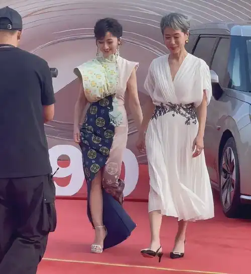 赵雅芝70岁红毯惊艳,与叶童同框,岁月不败真女神