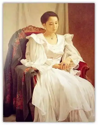 日本油画大师森本草介笔下的极富东方美意境的女性日本欣赏