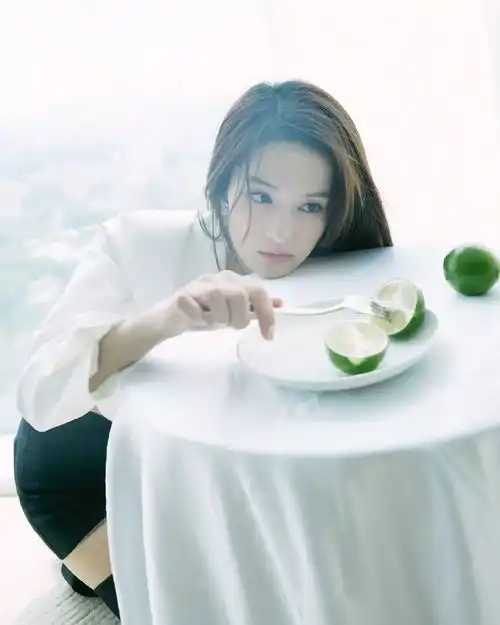 李沁清新的柠檬女孩,太美了