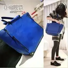 msguo超港的透明pu拼接包透明包休闲单肩手提斜跨女包