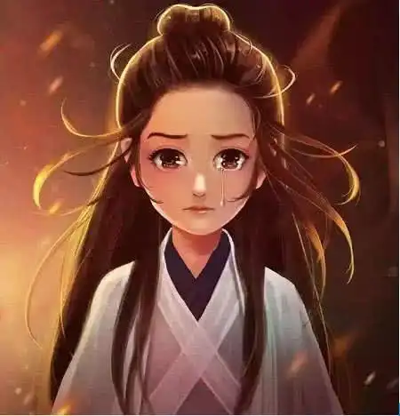 女生头像温柔仙气背影紫