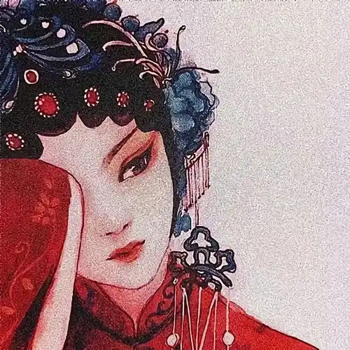 古风美女头像手绘亦美