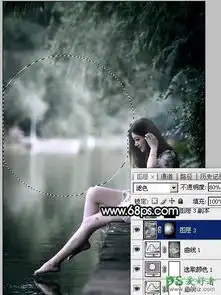 女生头像水景少女
