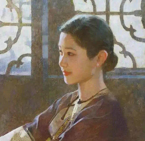 鲛人艺术名家人物肖像油画欣赏第001期陈衍宁作品