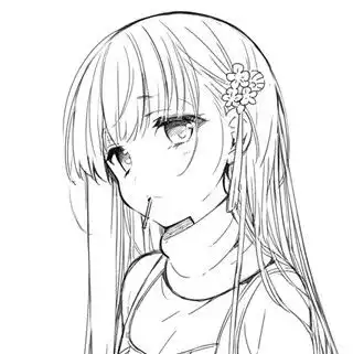 动漫头像女生头像软萌插画清新少女心堆糖,美好生活研究所