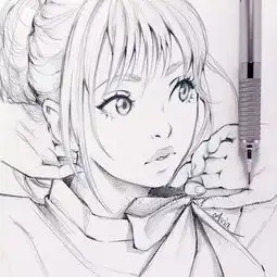 小清新的美少女漫画,拿去做头像吧