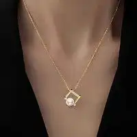 京润珍珠珍珠项链gnpearl京润珍珠花朵925银珍珠项链45cm3337100233007多少钱
