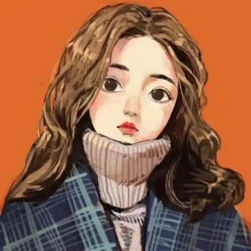 抽象搞怪头像女图层