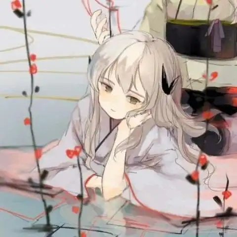 二次元女生头像是不是我平时太爱笑,所以你们忘记我也会哭了