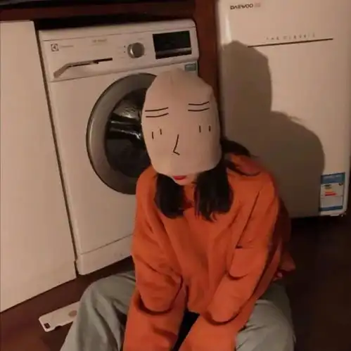 挡脸的女生头像