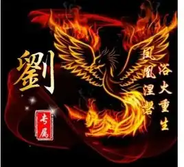 这款凤凰涅槃,浴火重生的微信姓氏头像送给你,寓意吉祥