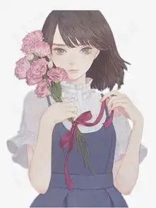 拿着康乃馨花束的女生素材图片免费下载高清效果元素png千库网图片编号6404304