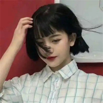 qq头像女生短发丸子头发