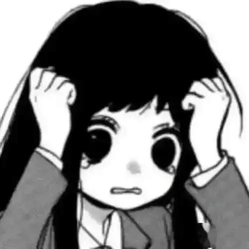 黑色头像女生动漫丧