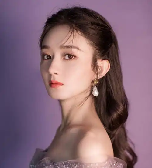头像女长发背景女神赵丽