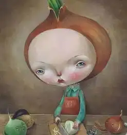 抽象搞怪头像女男孩