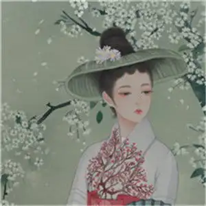 离别相思远缘分已尽手绘唯美古风美女头像
