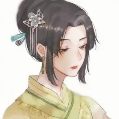 江孑唯美意境古风手绘女头孑然卡通动漫头像我要个性网