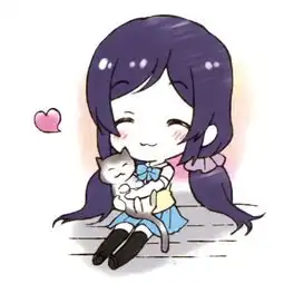 呆萌q版可爱二次元女生头像少女