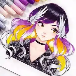 手绘美到犯规吸粉89万,确认眼神是自带仙气的美少女
