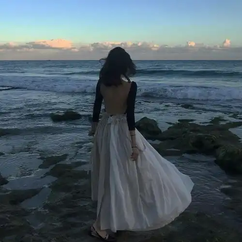 背影长裙大美人