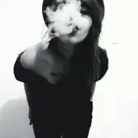 狂野奔放的欧美女生黑白头像