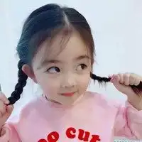超萌小女孩微信头像图片清新可爱萌娃小女孩嘟嘴头像