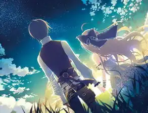 金色头发蓝色眼睛的日漫女生