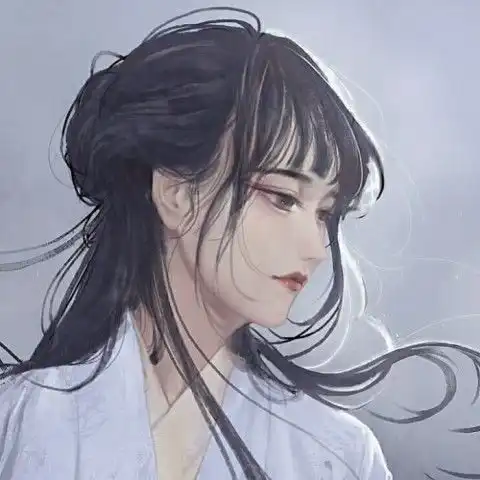 古风女生头像二次元烟花雨,梨花月,都不如你的一颦一笑