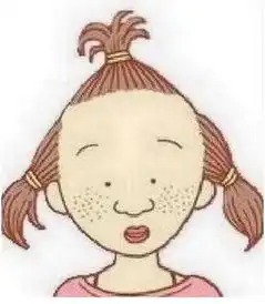 抽象搞怪头像女印花