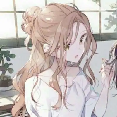 苏瓷可爱动漫闺蜜女头可爱姐妹唯美个性闺蜜