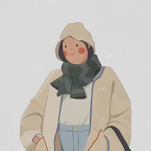 少女插画头像钟爱这种风格啊