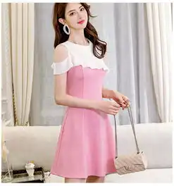 道北2018春夏新款韩版女装大码时尚休闲修身潮流连衣裙