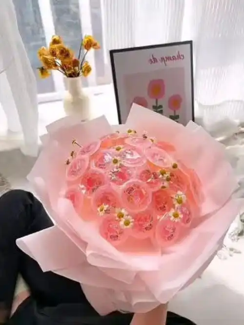 儿童节快到了,室友都在给闺蜜做这个超火的果冻花束,也太好看了吧六一儿童节礼物手工diy六一氛围感提前拉满