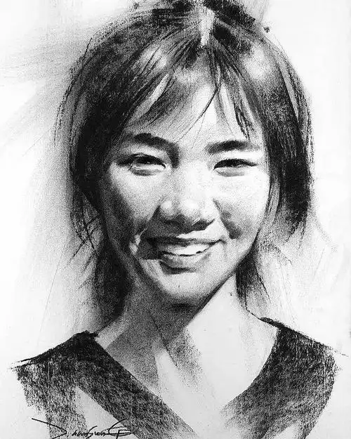 用木炭条画素描,笔触大刀阔斧,调子666,画完它们,秒过艺考