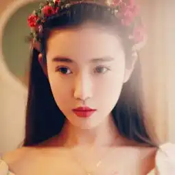 头像女长发背景女神张辛