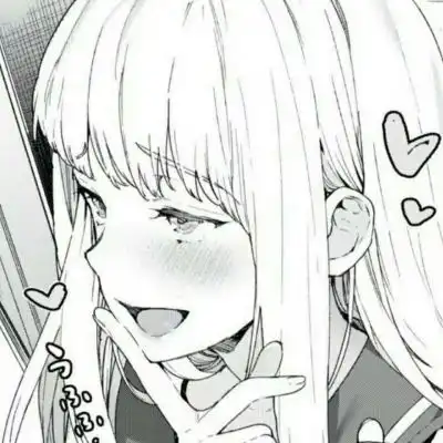 女生头像黑白侧脸短发动