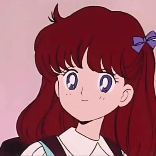 女孩和猫咪的卡通头像二