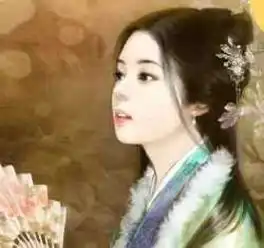 手绘美女小说插画古风古装